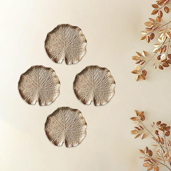 Wall Accents - Leafy Wall Decor - Set Of Four