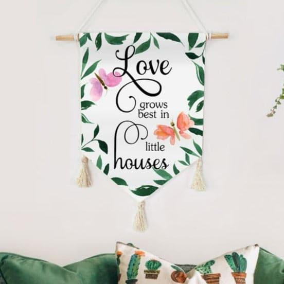 Wall Accents - Love Roof Wall Hanging