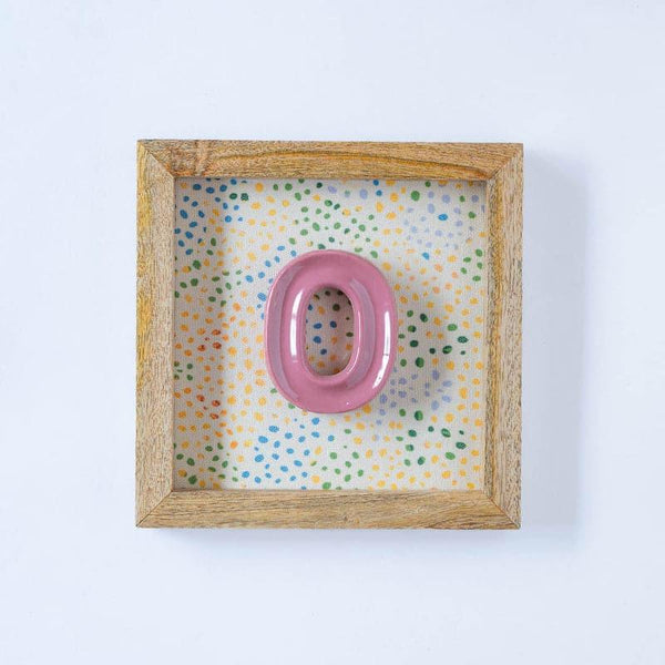 Wall Accents - (O) Mini Mottled Mono Wall Hanging - Pink