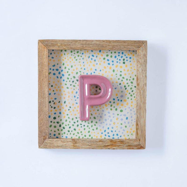 Wall Accents - (P) Mini Mottled Mono Wall Hanging - Pink