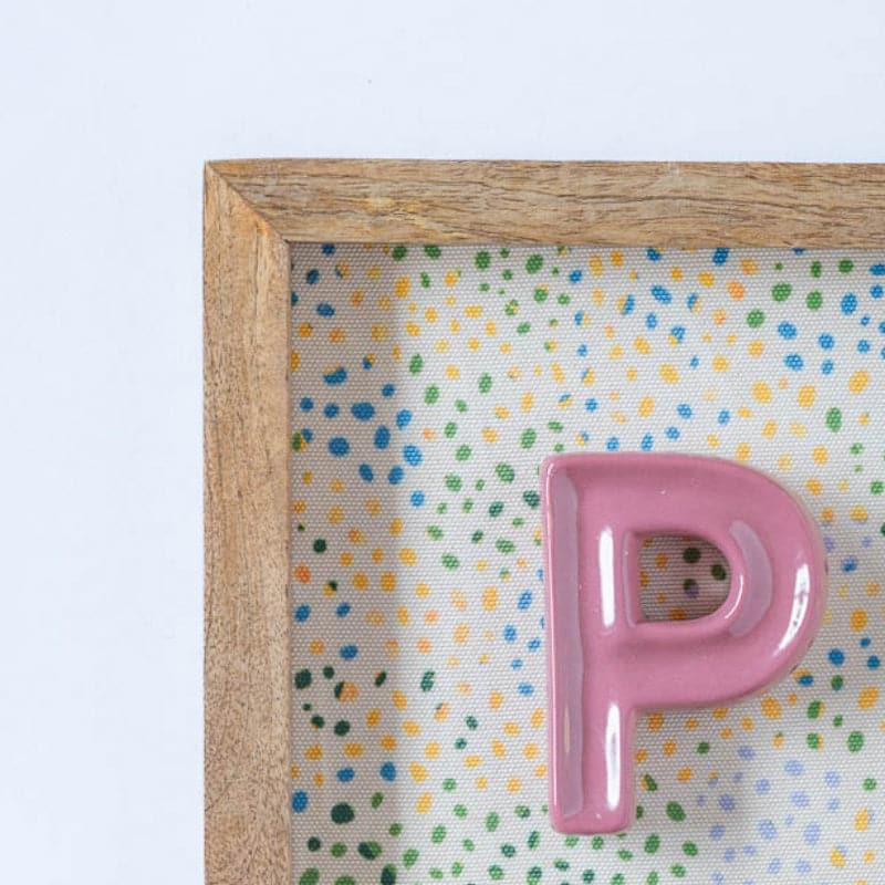 Buy (P) Mini Mottled Mono Wall Hanging - Pink Wall Accents from Vaaree