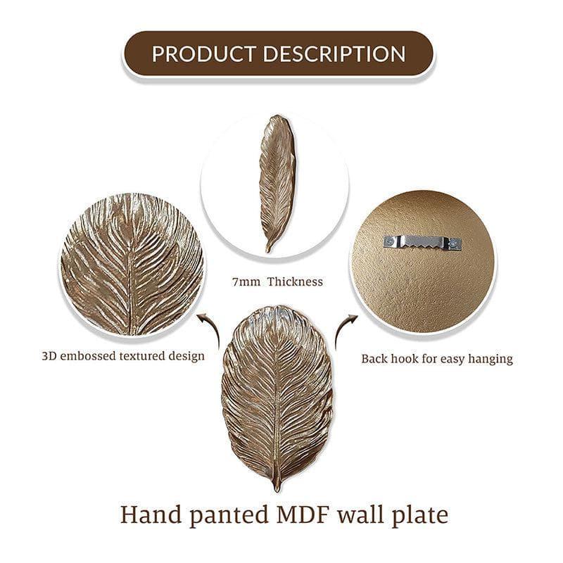 Wall Accents - Palm Leaf Wall Decor - Set Of Three