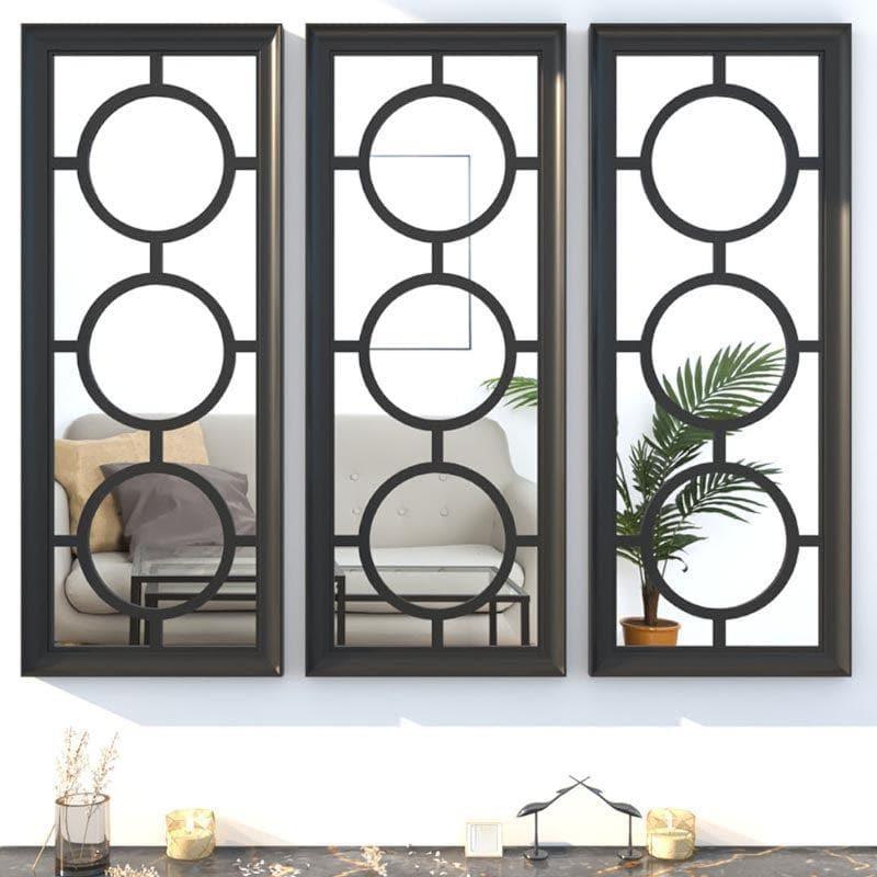 Buy Phoenix Decorative Wall Accent (Black) - Set Of Three Wall Accents from Vaaree