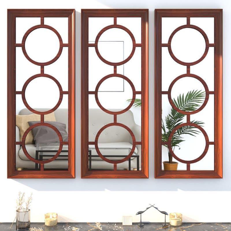 Buy Phoenix Decorative Wall Accent (Brown) - Set Of Three Wall Accents from Vaaree