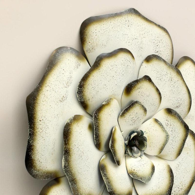 Wall Accents - Rose Bloom Wall Decor- White