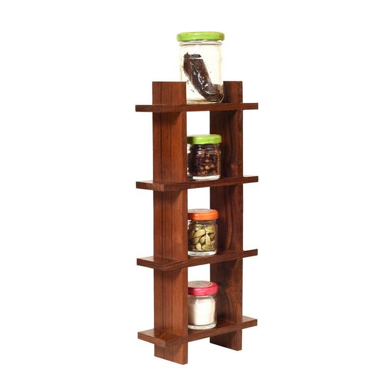 Wall Accents - Samparathi Wall Shelf With Pots - Set Of Five