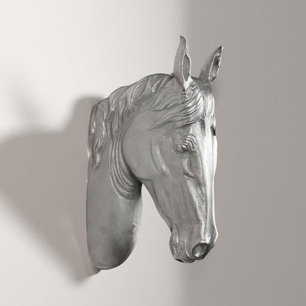 Wall Accents - Silver Horse Face Wall Accent