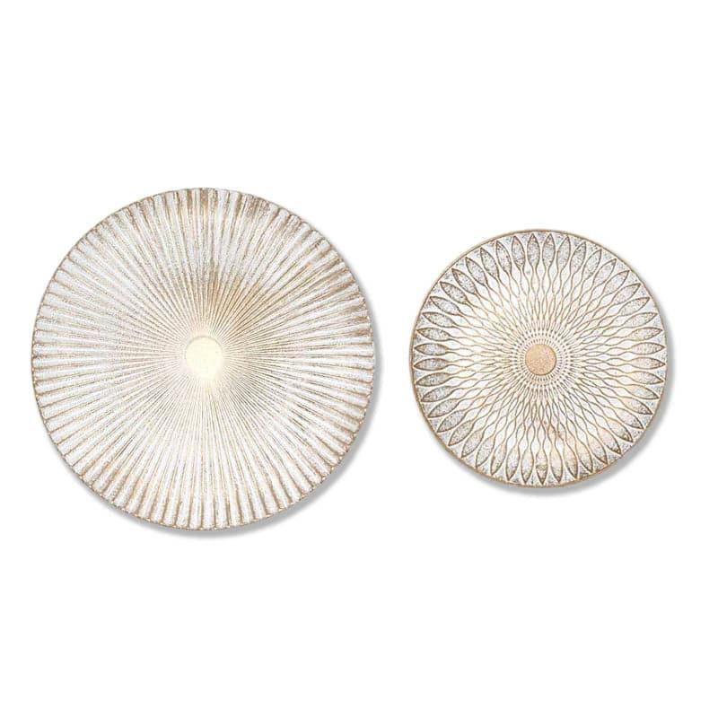 Buy Sinoya Decorative Wall Plates (White) - Set Of Two Wall Accents from Vaaree