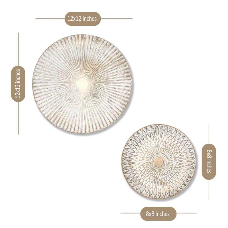 Buy Sinoya Decorative Wall Plates (White) - Set Of Two Wall Accents from Vaaree