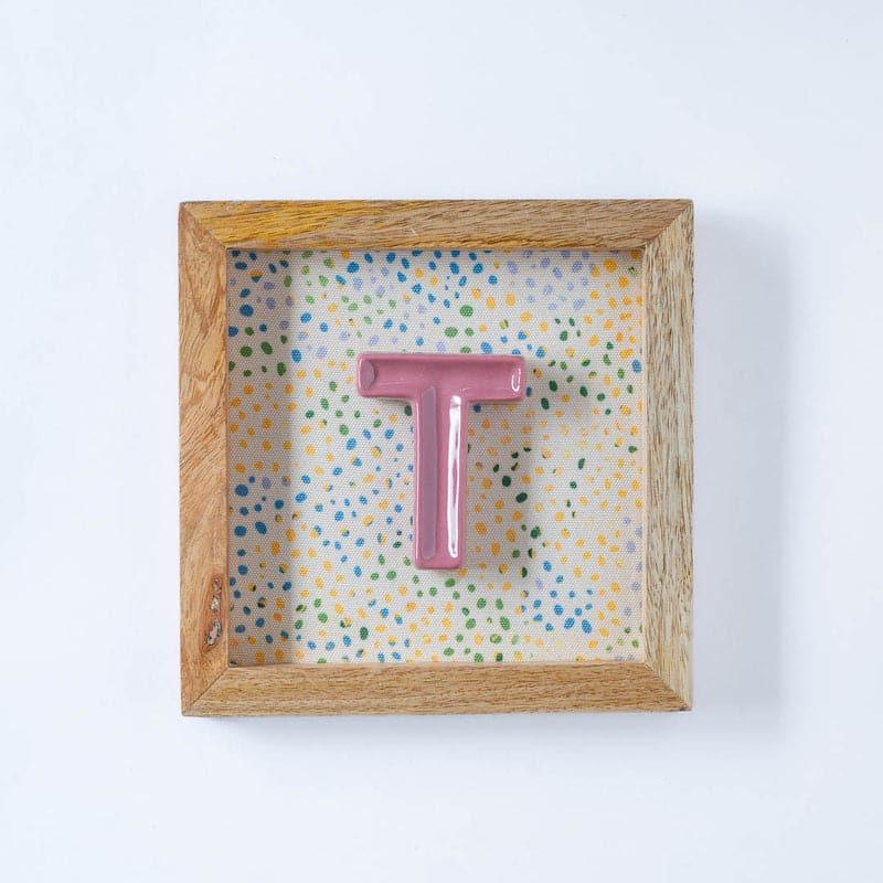 Buy (T) Mini Mottled Mono Wall Hanging - Pink Wall Accents from Vaaree