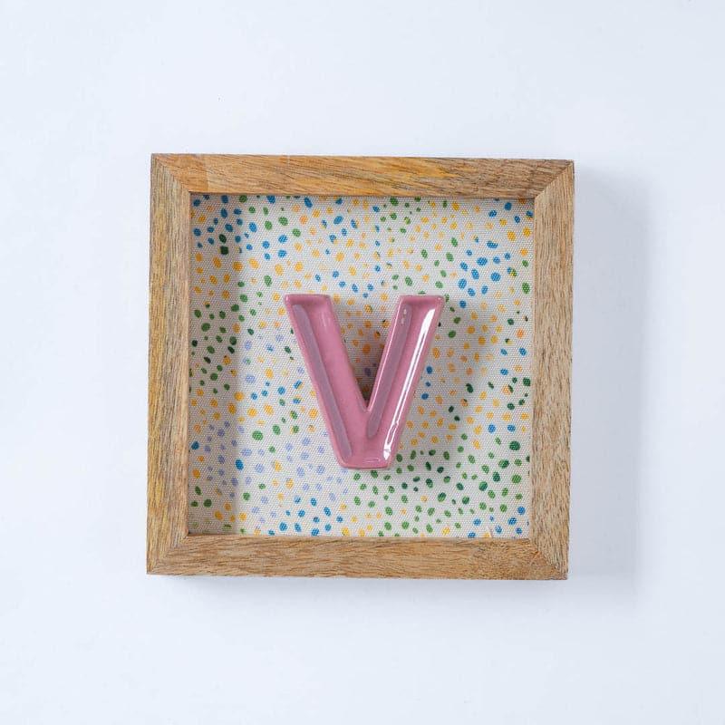 Buy (V) Mini Mottled Mono Wall Hanging - Pink Wall Accents from Vaaree