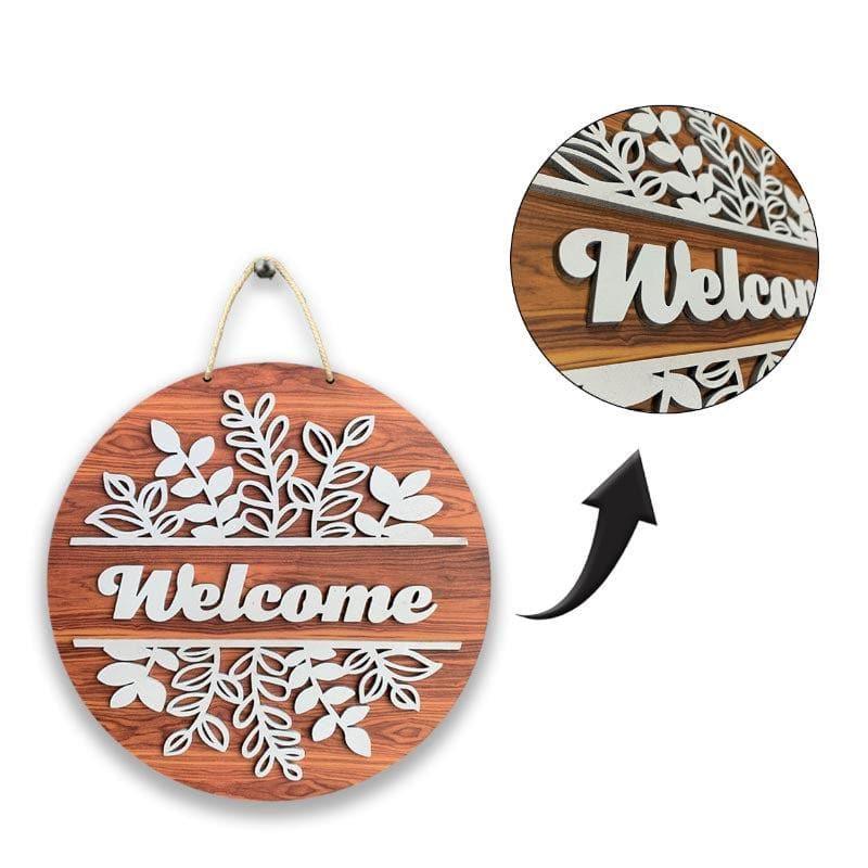 Wall Accents - Welcome Home Wall Decor - Brown