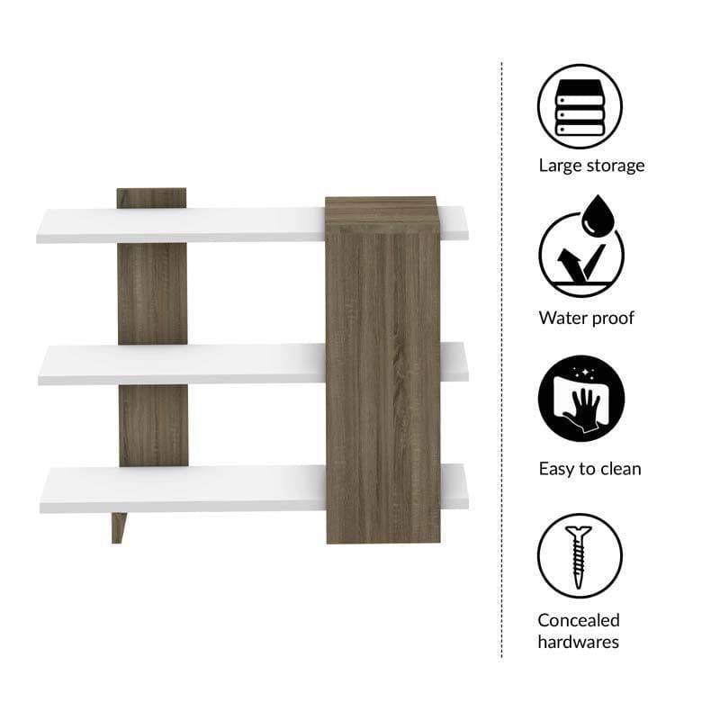 Buy Pine Peak Floor Shelf Wall & Book Shelves from Vaaree