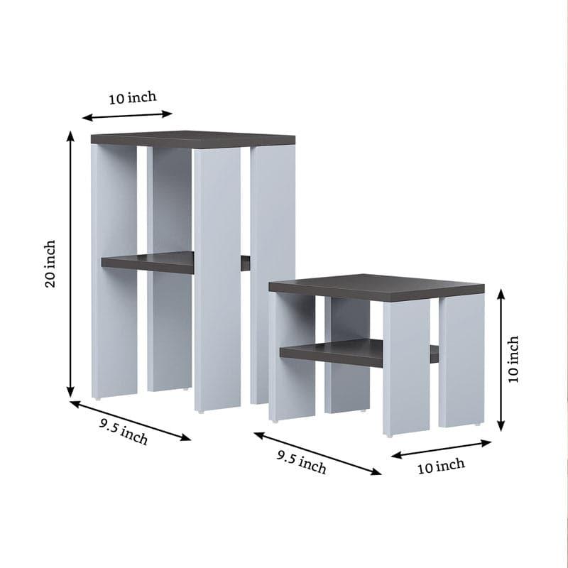 Wall & Book Shelves - Vesper Shelf (Grey & White) - Set Of Two