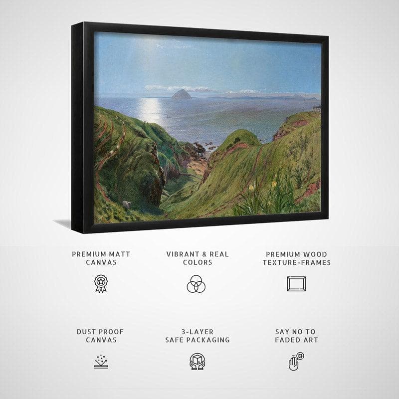 Wall Art & Paintings - A Bright Day Wall Painting - Black Frame