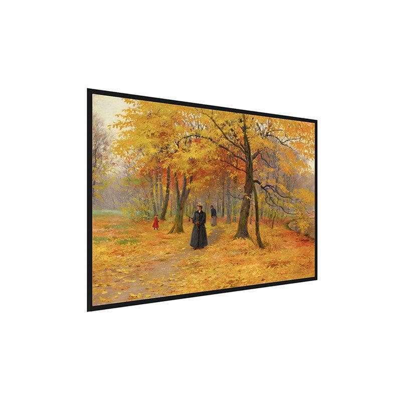 Wall Art & Paintings - A Forest Walk Wall Painting - Black Frame