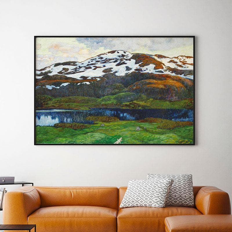 Wall Art & Paintings - A Summer Evening Wall Painting - Black Frame