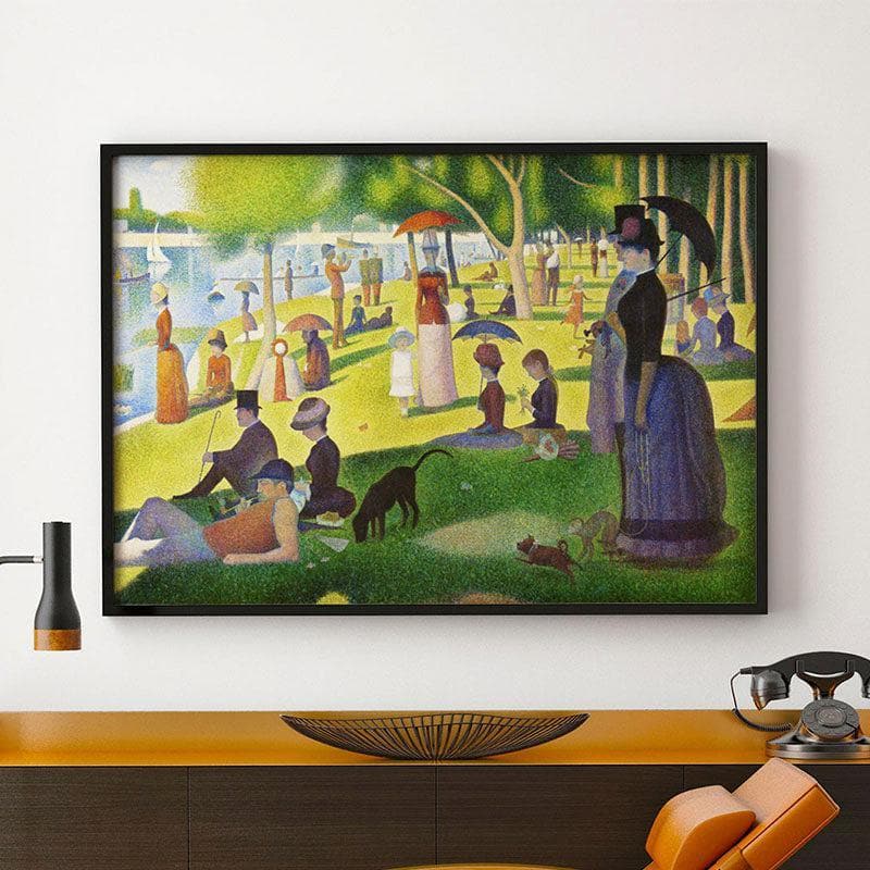 Wall Art & Paintings - A Sunday Park Wall Painting - Black Frame