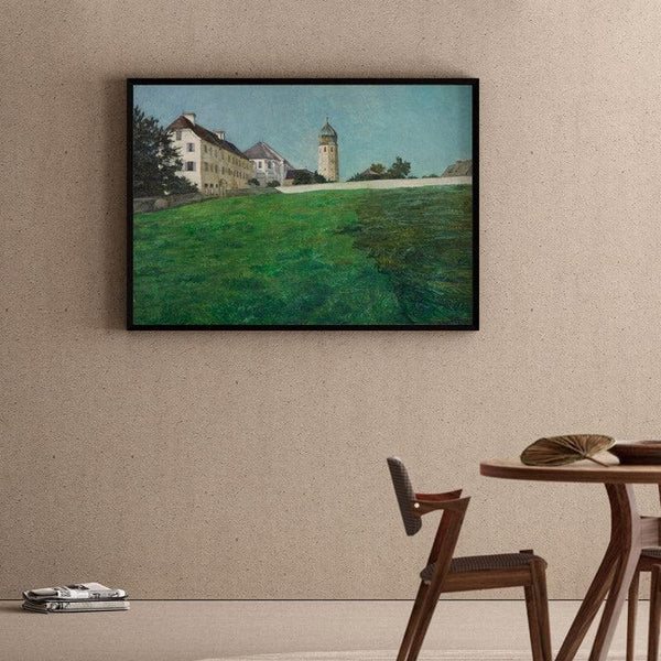 Wall Art & Paintings - A View of Frauenchiemsee Wall Painting - Black Frame