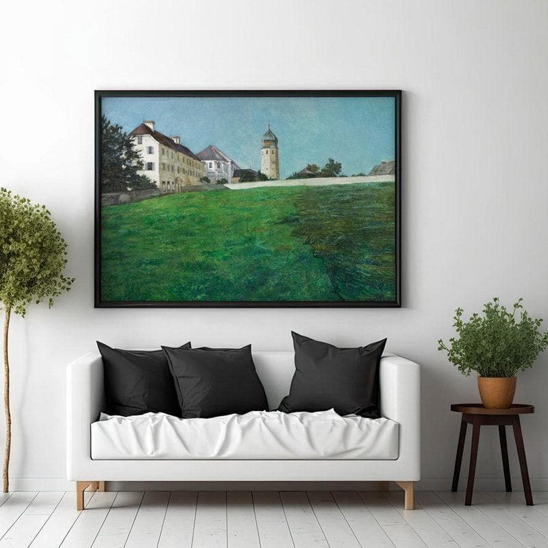 Buy A View of Frauenchiemsee Wall Painting - Black Frame Wall Art & Paintings from Vaaree