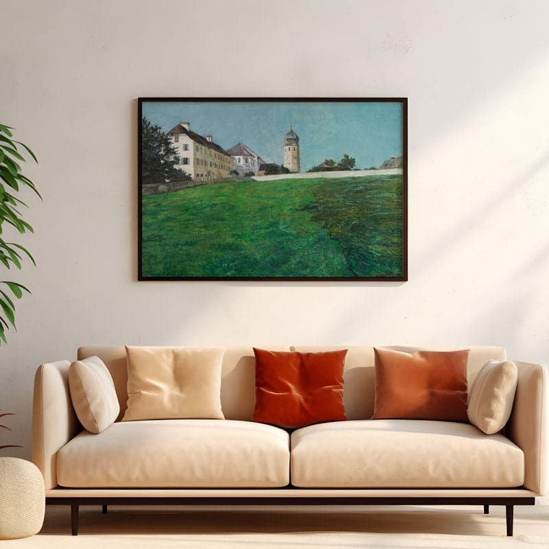 Buy A View of Frauenchiemsee Wall Painting - Black Frame Wall Art & Paintings from Vaaree