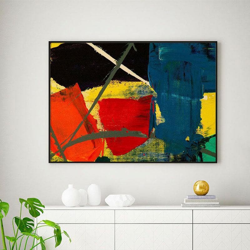 Wall Art & Paintings - Abstract Art Wall Painting - Black Frame