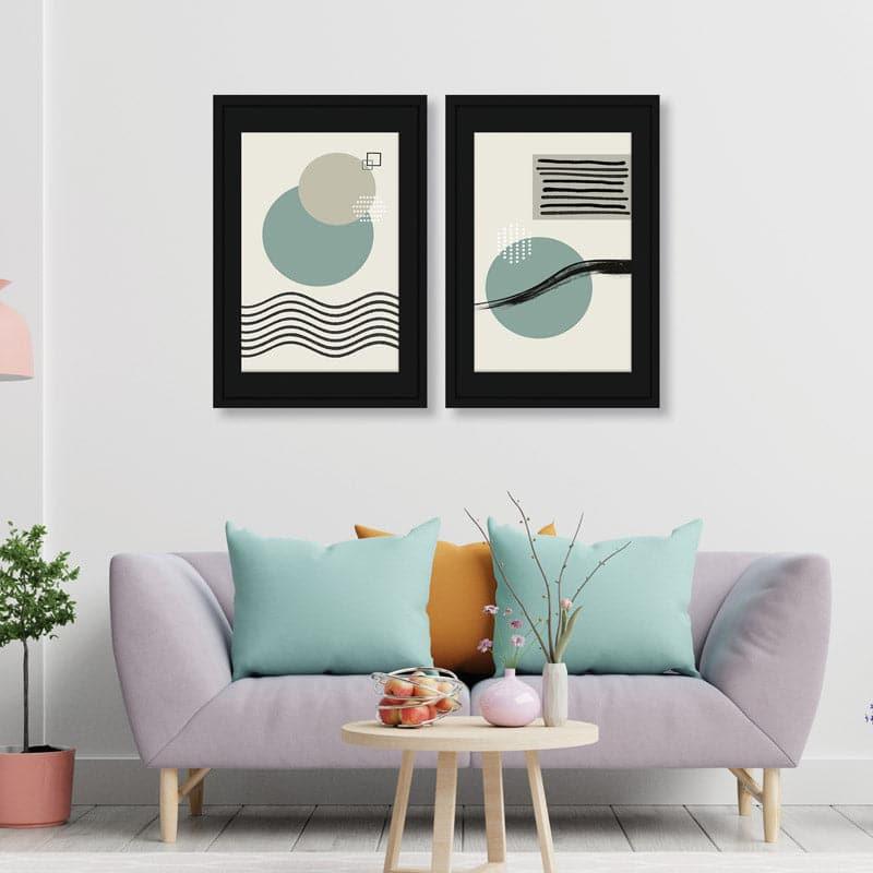 Wall Art & Paintings - Abstract Circles Wall Art - Set Of Two