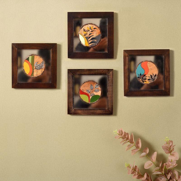 Buy Wall Art & Paintings - Abstract Flora Wall Art - Set Of Four at Vaaree online