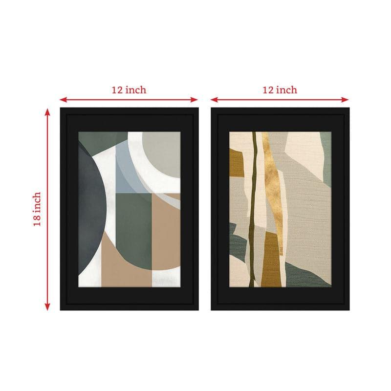 Buy Abstract Mix Wall Art - Set Of Two Wall Art & Paintings from Vaaree