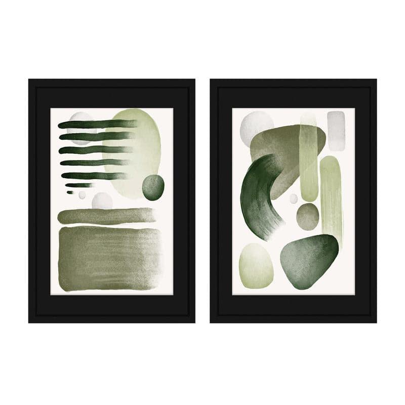 Wall Art & Paintings - Abstract Patches Wall Art - Set Of Two