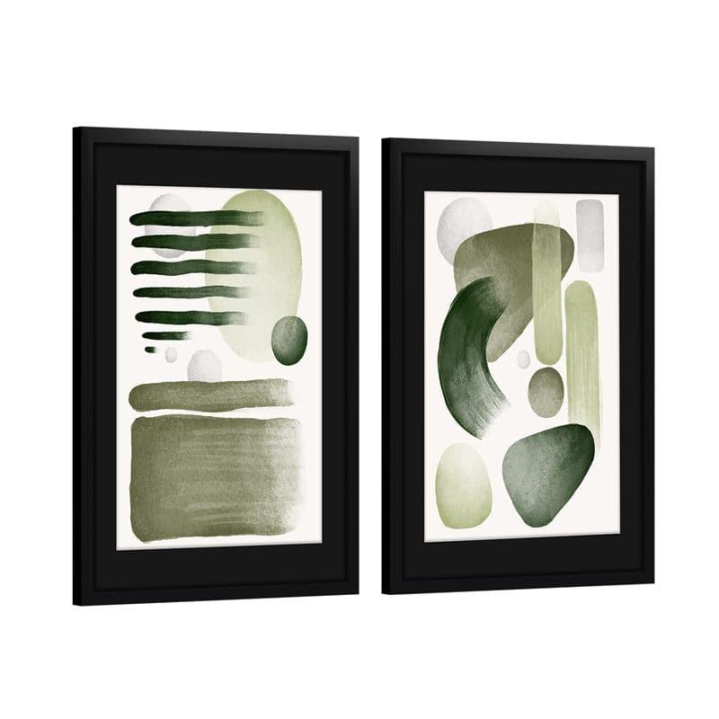 Wall Art & Paintings - Abstract Patches Wall Art - Set Of Two