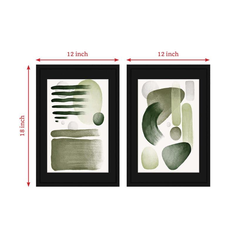 Wall Art & Paintings - Abstract Patches Wall Art - Set Of Two