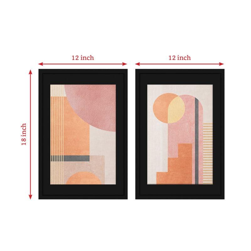 Buy Abstract Steps to Haven Wall Art - Set Of Two Wall Art & Paintings from Vaaree