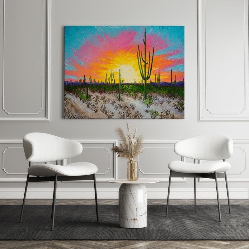 Buy Arizona Desert Wall Painting - Gallery Wrap Wall Art & Paintings from Vaaree