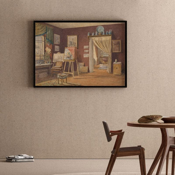 Wall Art & Paintings - Artist's Atelier Wall Painting - Black Frame