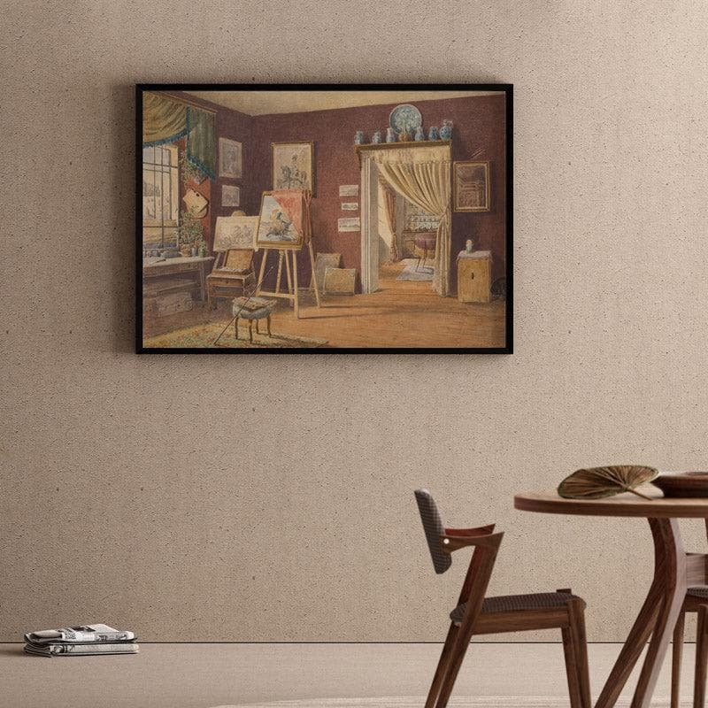 Buy Artist's Atelier Wall Painting - Black Frame Wall Art & Paintings from Vaaree