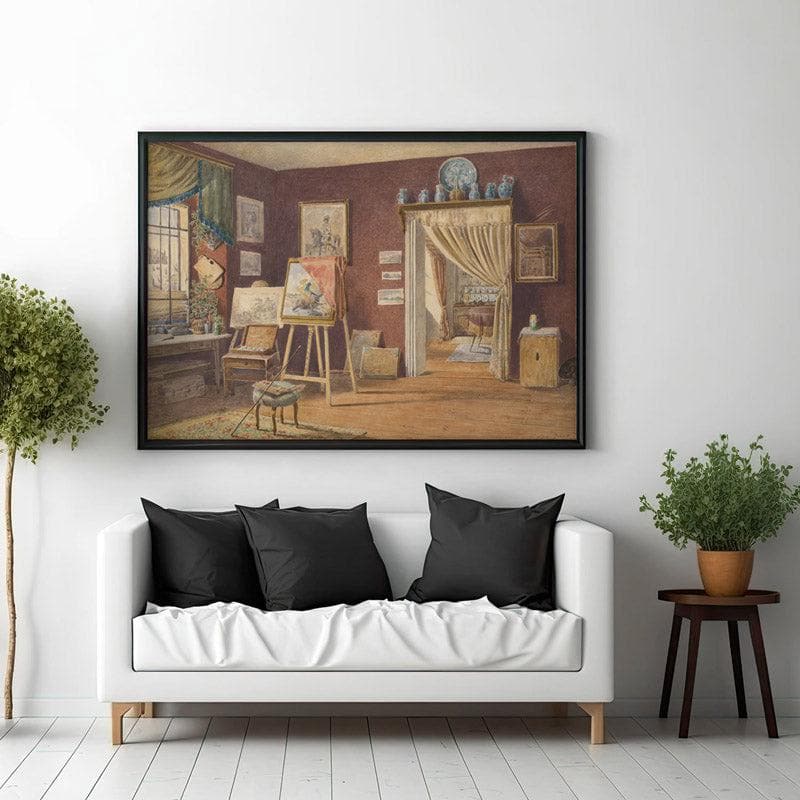 Wall Art & Paintings - Artist's Atelier Wall Painting - Black Frame