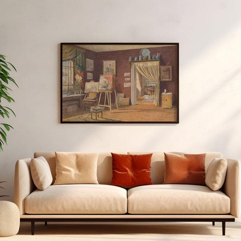 Wall Art & Paintings - Artist's Atelier Wall Painting - Black Frame