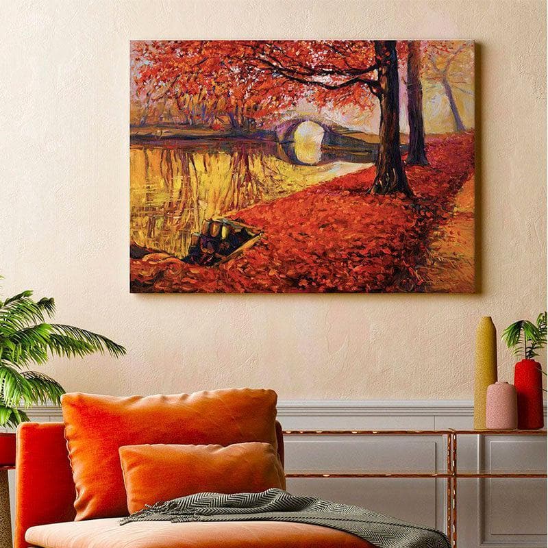 Buy Autumn Beauty Wall Painting - Gallery Wrap Wall Art & Paintings from Vaaree