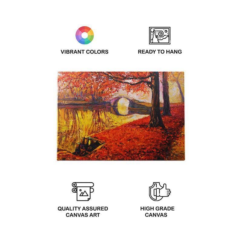 Buy Autumn Beauty Wall Painting - Gallery Wrap Wall Art & Paintings from Vaaree