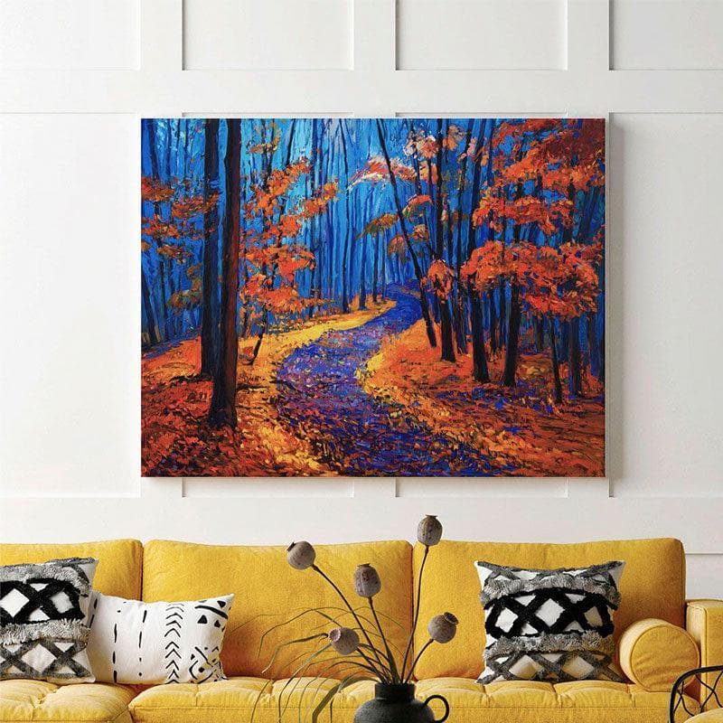 Wall Art & Paintings - Autumn Landscape Wall Painting - Gallery Wrap