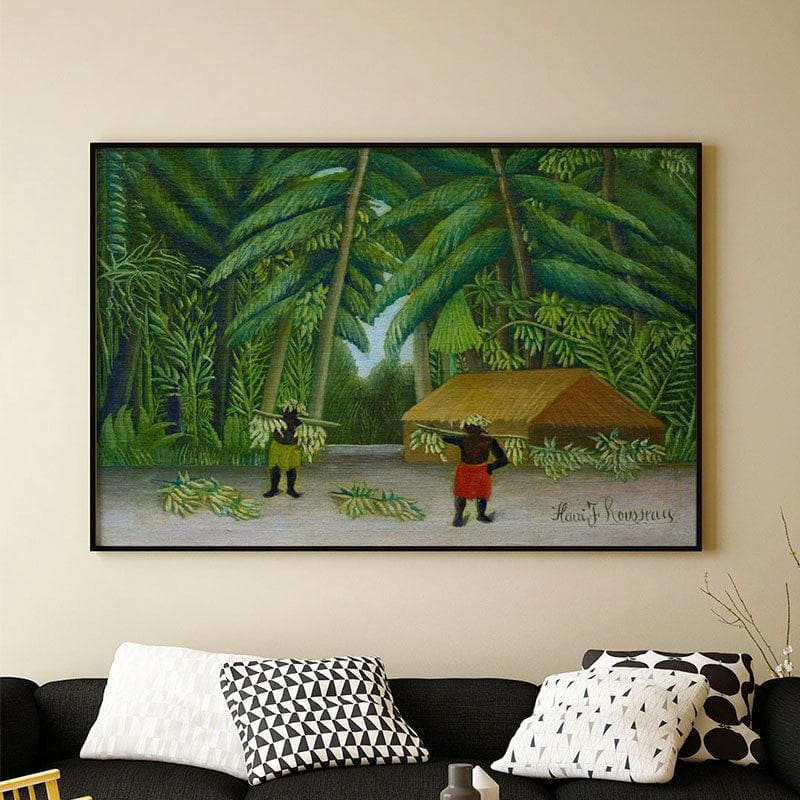 Buy Banana Harvest Wall Painting - Black Frame Wall Art & Paintings from Vaaree