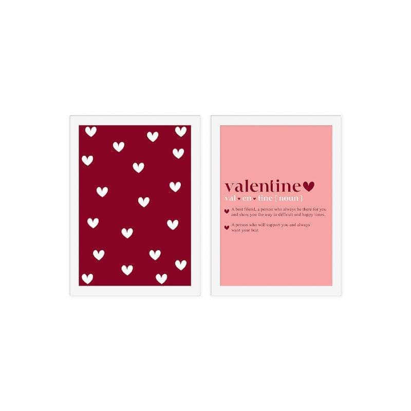 Buy Be My Valentine Wall Art - Set Of Two Wall Art & Paintings from Vaaree