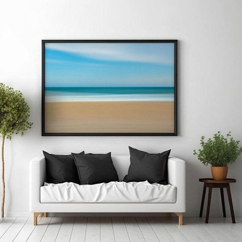 Wall Art & Paintings - Beach Pan Wall Painting - Black Frame