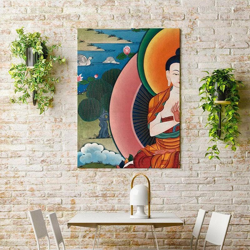 Wall Art & Paintings - Beautiful Buddha Wall Painting - Gallery Wrap