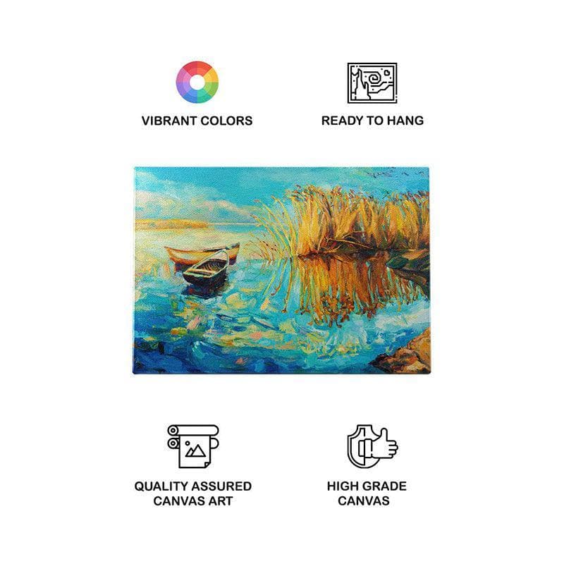 Buy Beautiful Lake Wall Painting - Gallery Wrap Wall Art & Paintings from Vaaree