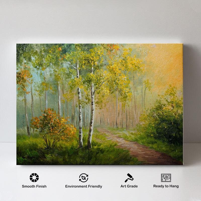 Wall Art & Paintings - Birch Forest Painting - Maksim Gorbunov - Gallery Wrap