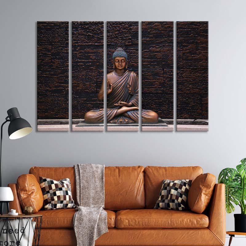 Buy Blissfulness Wall Art - Set Of Five Wall Art & Paintings from Vaaree