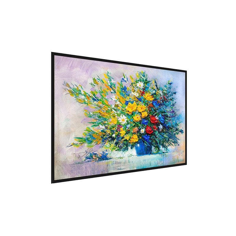 Buy Blooming Flowers Wall Painting - Black Frame Wall Art & Paintings from Vaaree