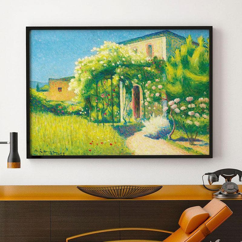 Wall Art & Paintings - Blooming Garden Wall Painting - Black Frame